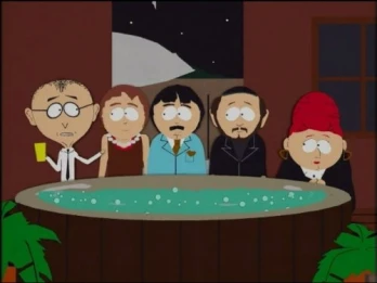 Two Guys Naked in a Hot Tub