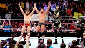 Bryan, Rhodes & Goldust cracked open The Shield!