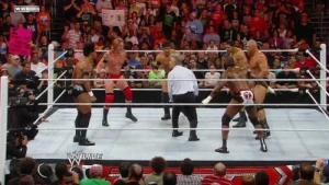 The Nexus annihilates Ricky Steamboat and WWE Legends