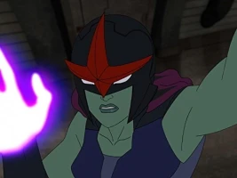 Black Helmet Woman
