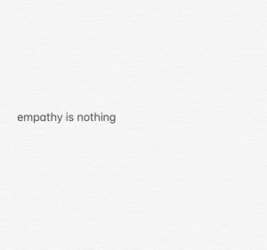 Empathy Is Nothing