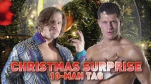 10-Man Christmas Surprise Tag Team Match!