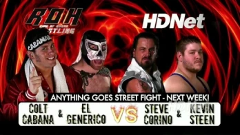 Steen and Corino vs Cabana and Generico