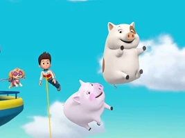 Pups Save Their Floating Friends/Pups Save a Satellite