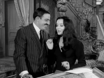 Morticia Meets Royalty