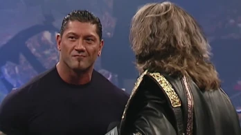Batista and Edge engage in a war of words on "The Cutting Edge"