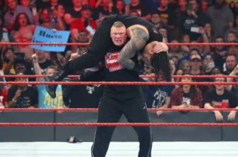 Brock Lesnar returns and confronts multiple Raw superstars