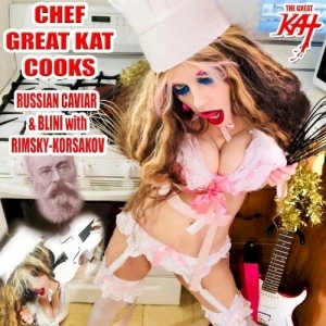 Chef Great Kat Cooks Russian Caviar and Blini With Rimsky‐Korsakov