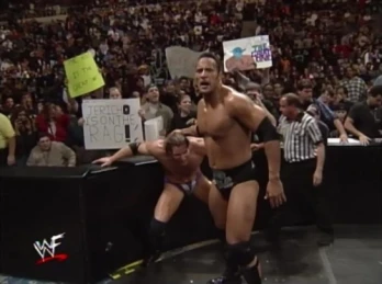 The Rock overcomes Val Venis