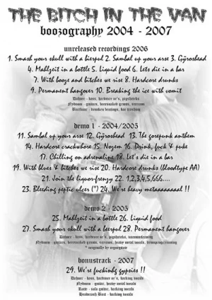 Boozography 2004 - 2007