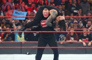 Brock Lesnar returns and confronts multiple Raw superstars