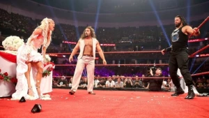Roman Reigns crashes Rusev and Lana's wedding celebration
