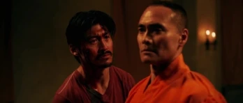 Liu Kang and Kung Lao Meet on the Battlefield