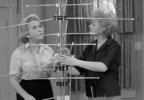 Lucy Puts Up a TV Antenna