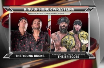The Briscoes Defend The ROH World Tag Team Championships Against The Young Bucks