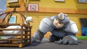 The Rhino And The Goose/Dog Vs Cat